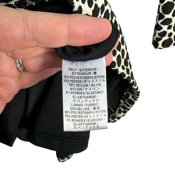 Mara Hoffman Sz S Women's Black White Spotted Fit and Flare Long Sleeve Dress - Picture 5 of 12